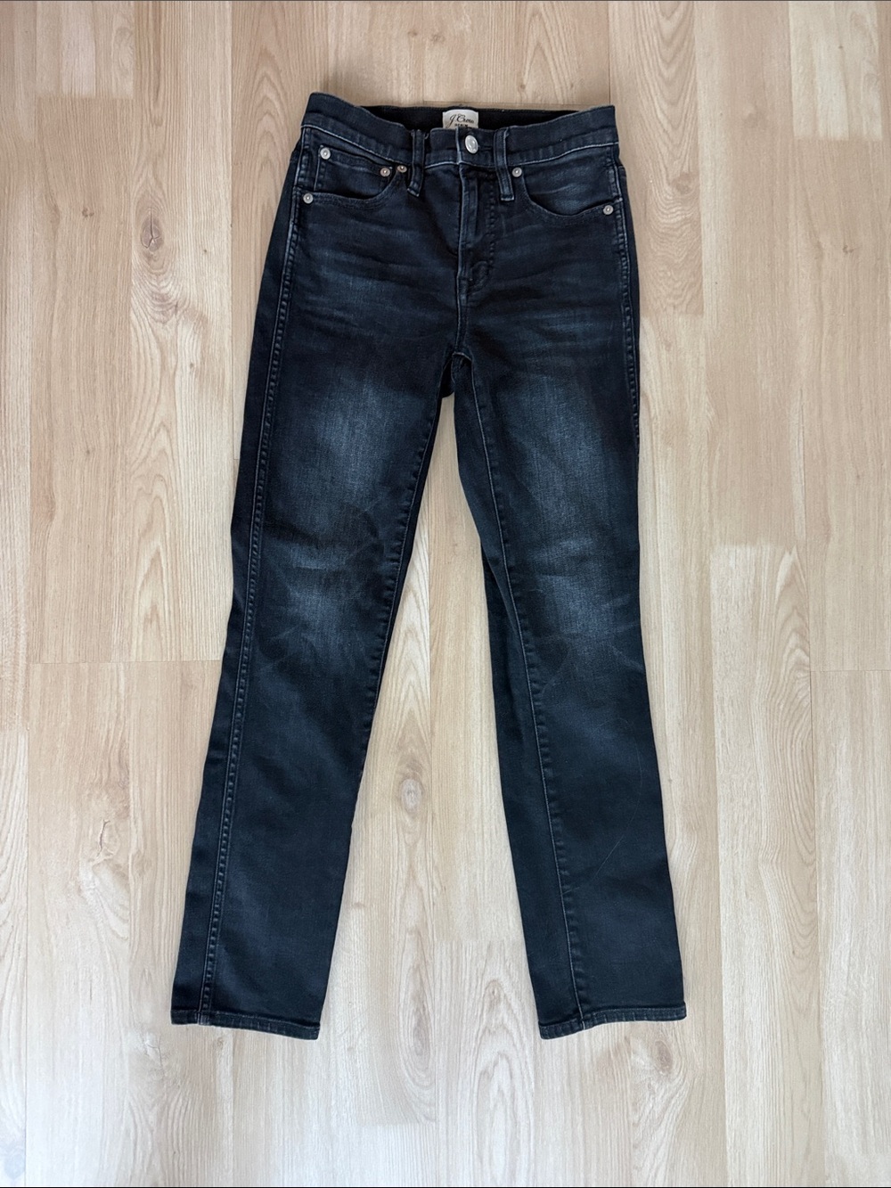 J. Crew Women’s Black Slim Straight Jeans